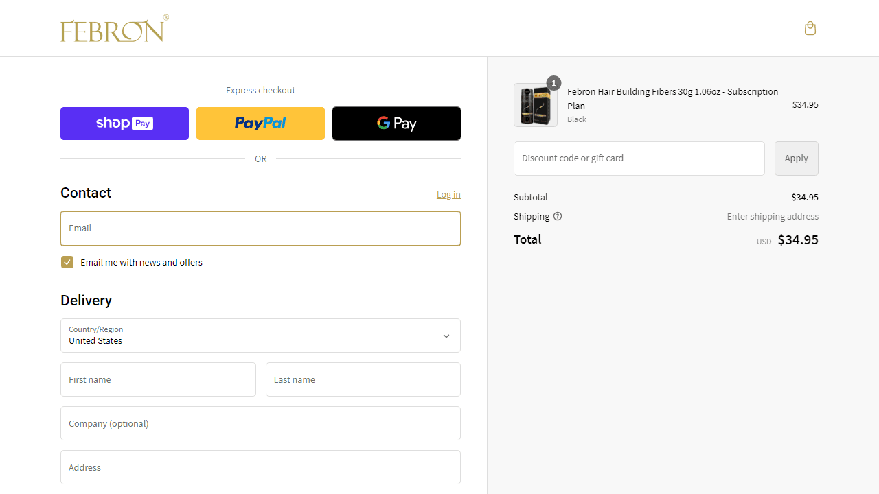 How to apply Febron coupon code